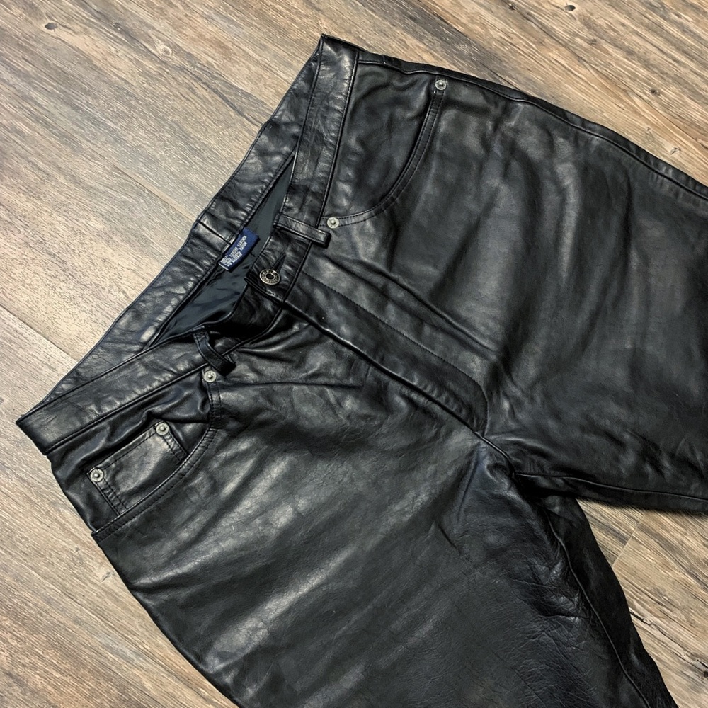 POLO SPORT RALPH LAUREN 100% GENUINE LEATHER PANTS